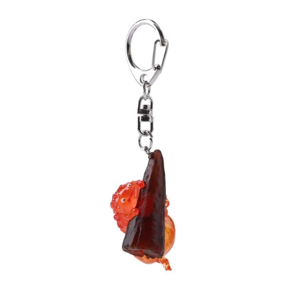 BNWT Studio Ghibli Howl's Moving Castle Hanging Calcifer Keychain 3D Figure